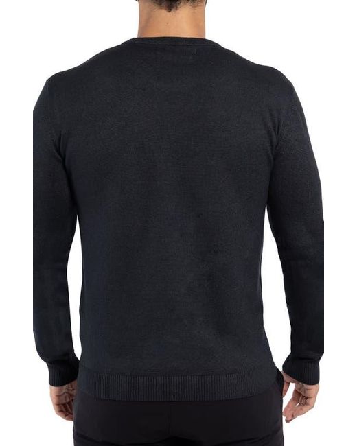 Xray Jeans Black Crewneck Knit Pullover Sweater for men