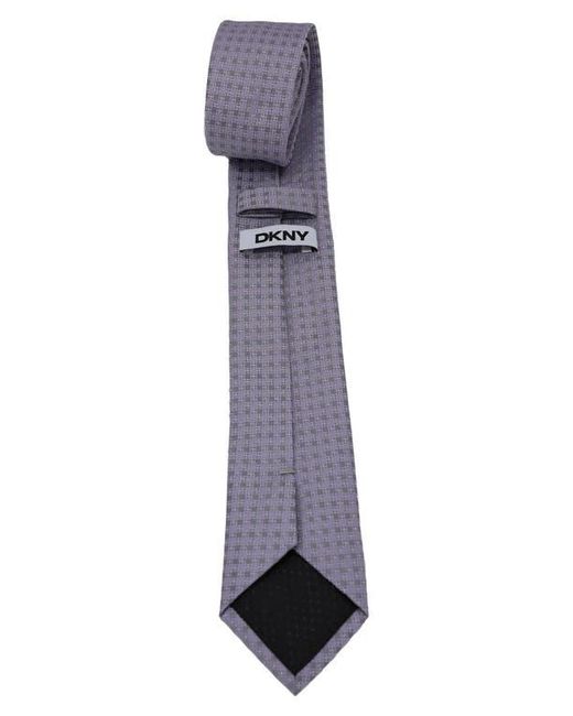 DKNY Gray Geometric Tie for men