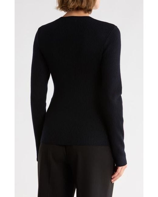 Rag & Bone Black Annalise Crewneck Sweater