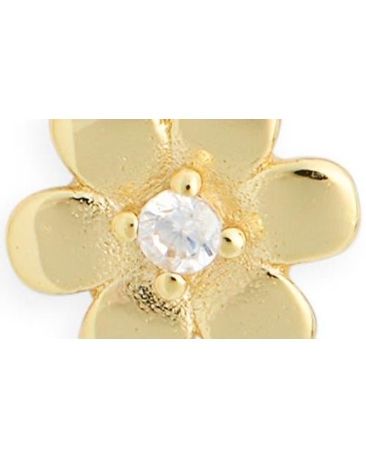 Argento Vivo White Solid & Flower Stud Earrings Set