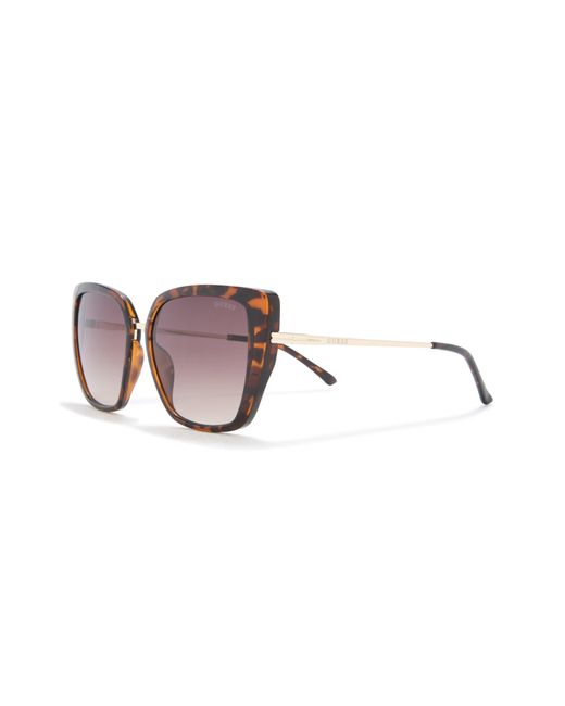 Guess Multicolor 56mm Butterfly Sunglasses