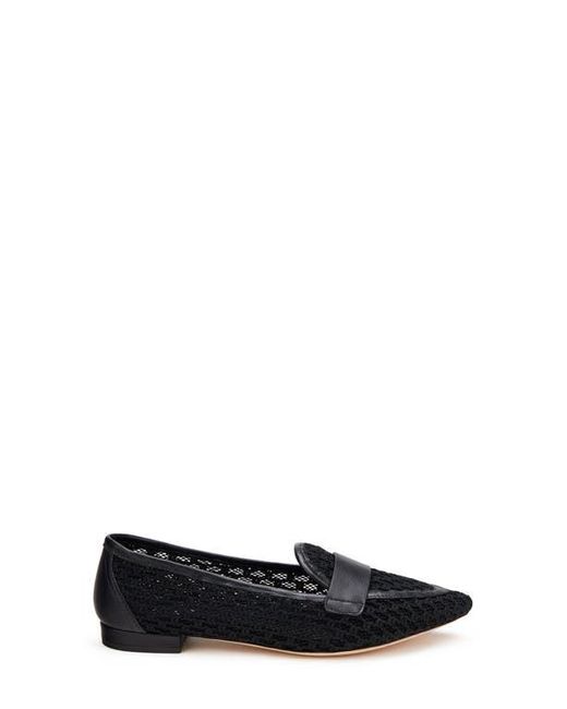 Agl Attilio Giusti Leombruni Black Blanca Plots Moc Pointed Toe Flat