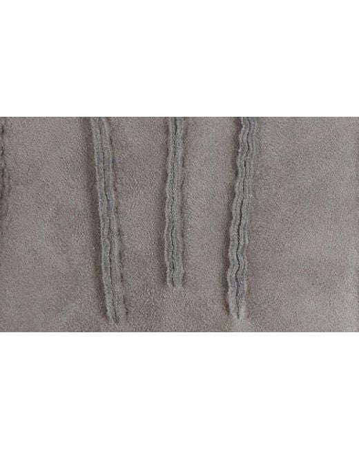 Ugg Gray Genuine Shearling Tech Gloves for men