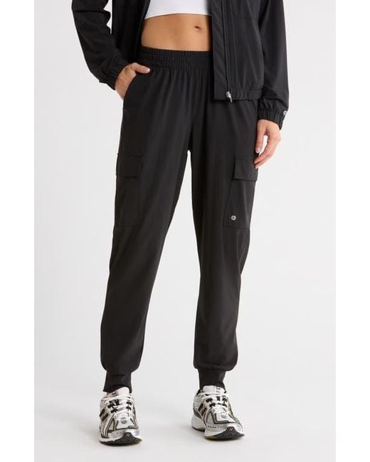 90 Degrees Black Warp Power Move Cargo Joggers