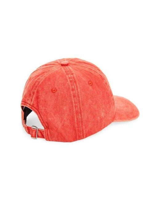 Nordstrom Rack Red Washed Baseball Cap for men