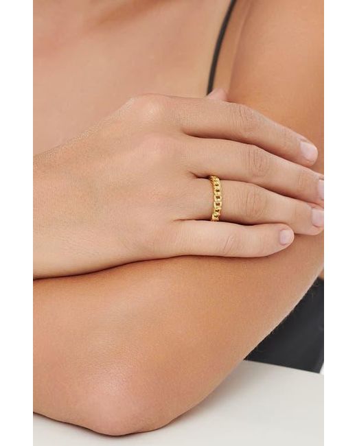 DEVATA Metallic Curb Chain Eternity Ring