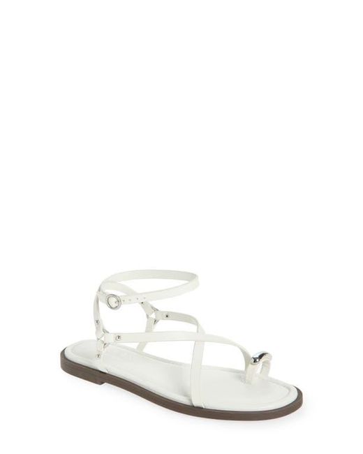 Rag & Bone White Geo Ring Ankle Strap Sandal