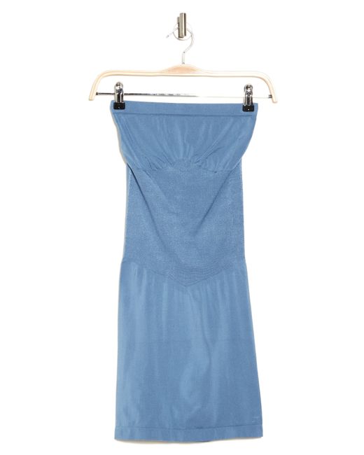 Wishlist Blue Strapless Knit Minidress