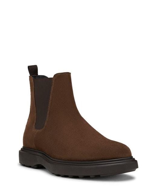 Stuart Weitzman Brown Amos Chelsea Boot for men