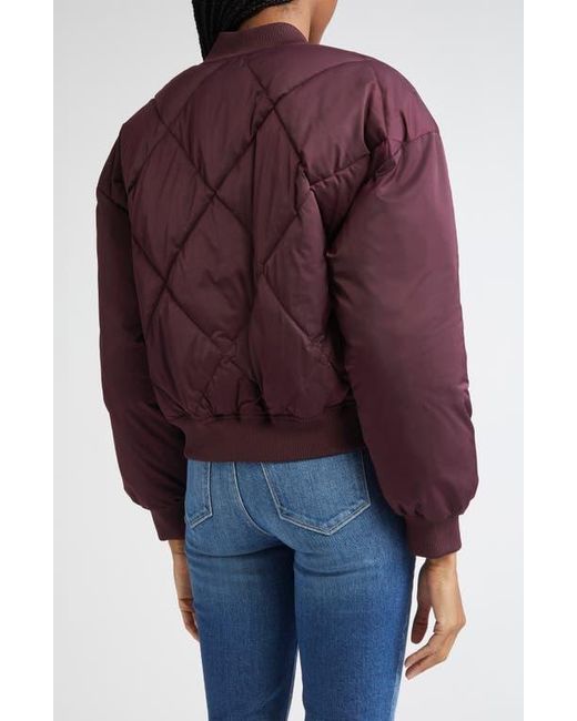 L'Agence Red Violeta Reversible Bomber Jacket