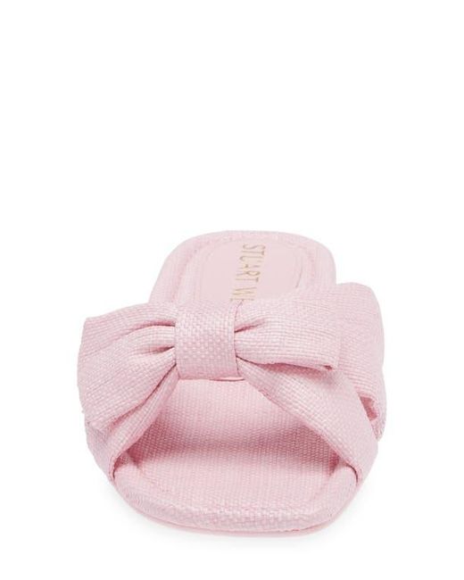 Stuart Weitzman Pink Sofia Slide Sandal