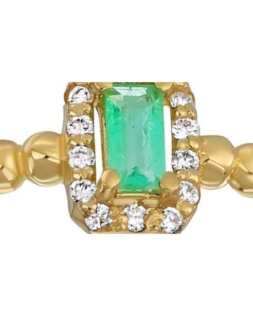 Bony Levy Metallic El Mar Ruby & Diamond Stackable Ring