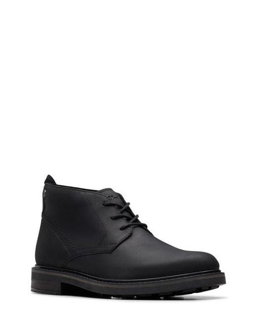 Clarks Black Newford Chukka Boot for men