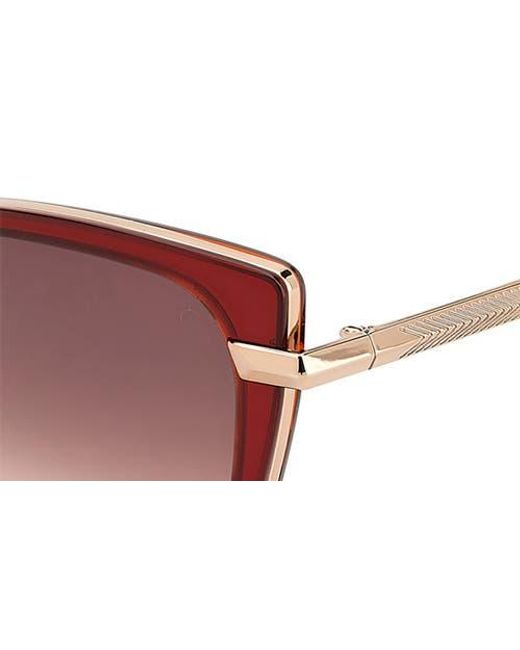 Rag & Bone Red 56Mm Gradient Cat Eye Sunglasses