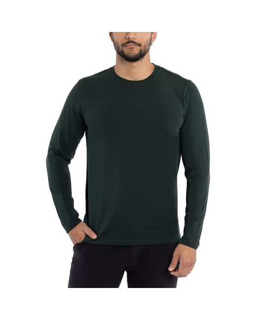 Xray Jeans Green Crewneck Long Sleeve T-Shirt for men