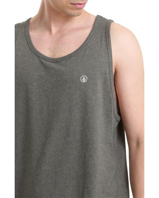 Volcom Gray Solid Tank for men