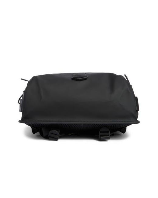Rains Black Trail Cord Rolltop Backpack
