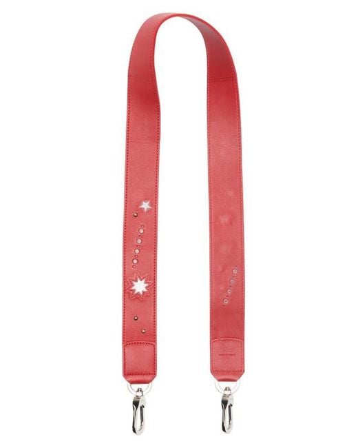 Longchamp Red Star Leather Shoulder Strap for men