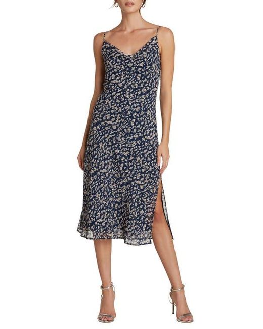 Willow Blue Amelie Animal Print Minidress