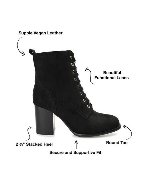 Journee Collection Black Baylor Bootie