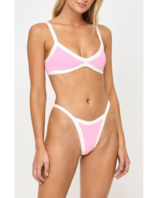 LSPACE Pink Mackenzie Bitsy Bikini Bottoms