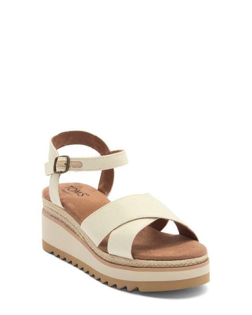 TOMS Natural Noelan Platform Wedge Sandal