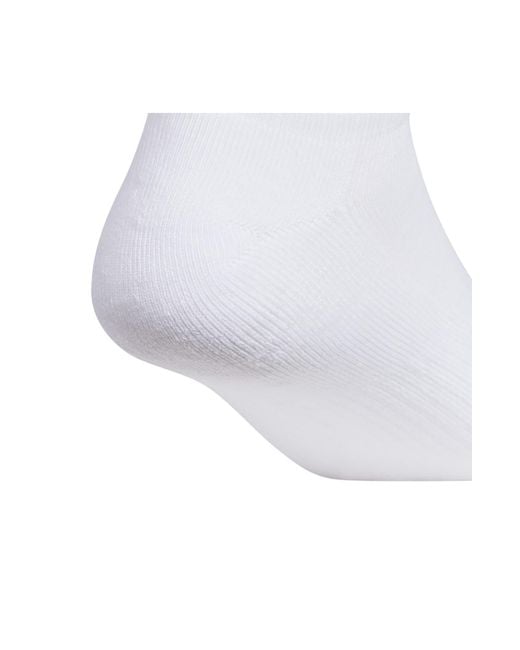 Adidas White 3-pack Aeroready Athletic Cushioned Low Cut Socks for men