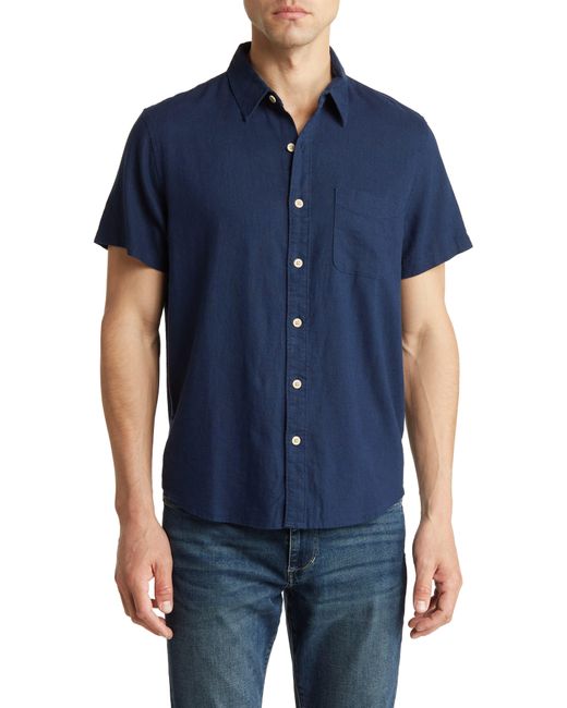 Lucky Brand San Gabriel Short Sleeve Linen Blend Button-up Shirt in ...