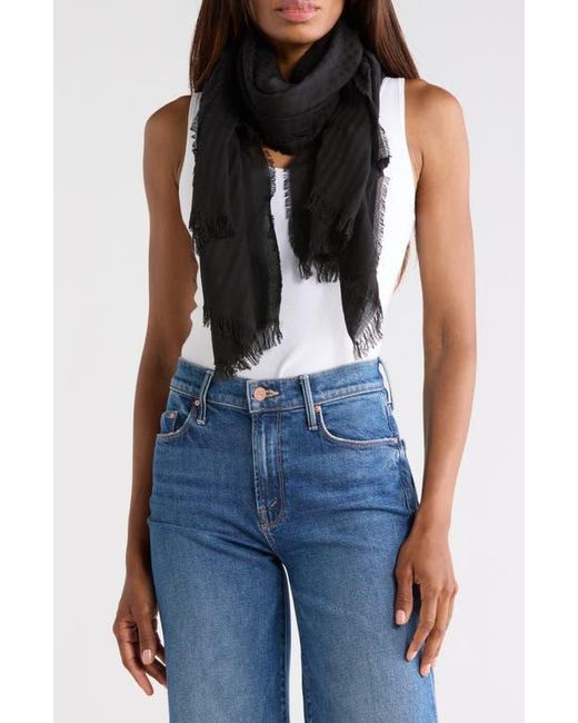 Longchamp Blue Textured Scarf