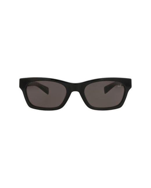 Dunhill Black 53Mm Rectangular Sunglasses for men