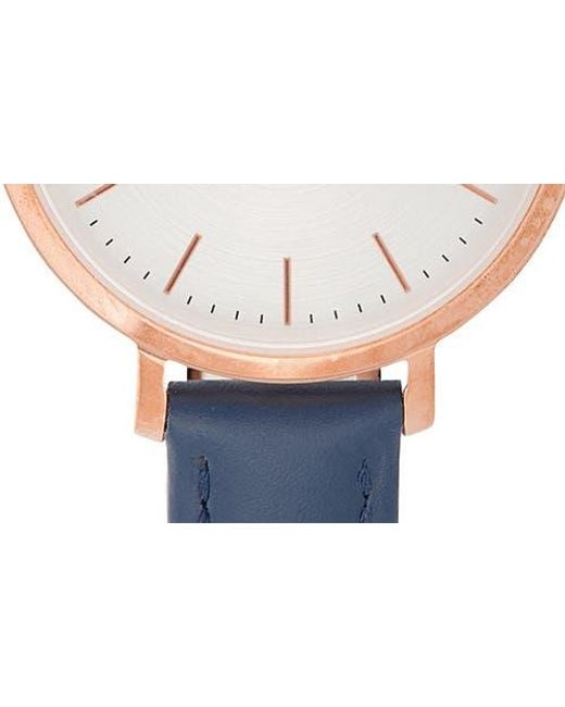 Fossil Metallic Jacqueline Two Hand Quartz Leather Strap Watch, 36Mm for men
