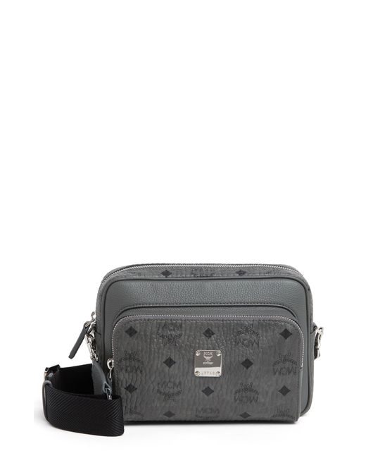 Small Aren Crossbody in Visetos Black