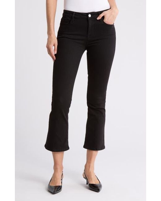 FRAME Black Le Crop Bootcut Jeans