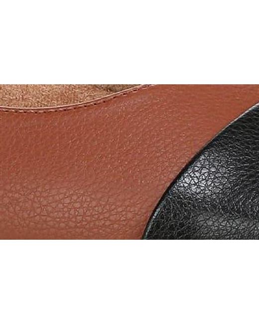 Vionic Brown Hollen Cap Toe Ballet Flat