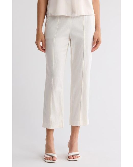 Vince White Mid Rise Tapered Pull-On Pants