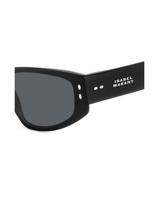Isabel Marant Black 57Mm Rectangle Sunglasses