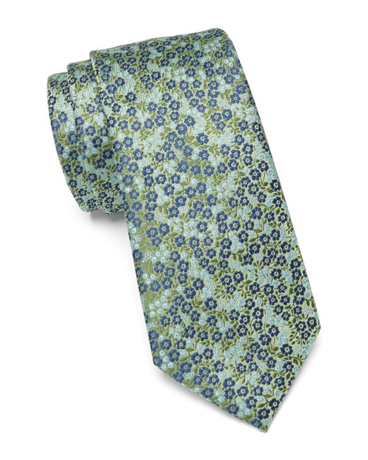 Ben Sherman Blue Floral Print Tie for men
