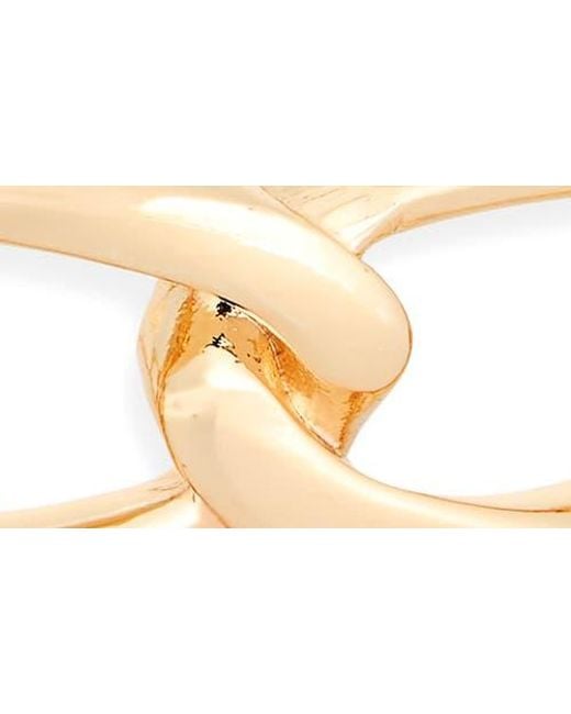 Leith Metallic Chain Link Cuff Bracelet