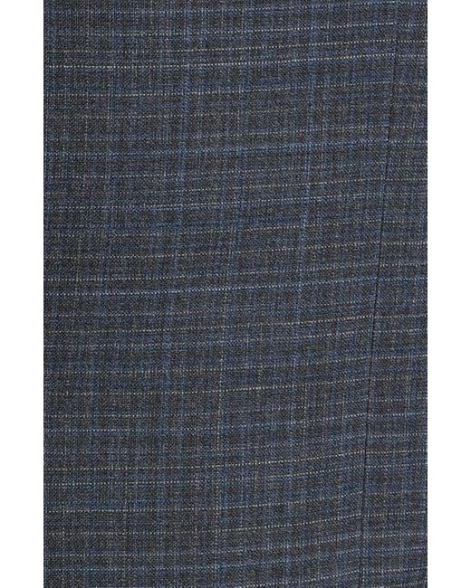 Jack Victor Blue Esprit Graph Check Wool Suit for men