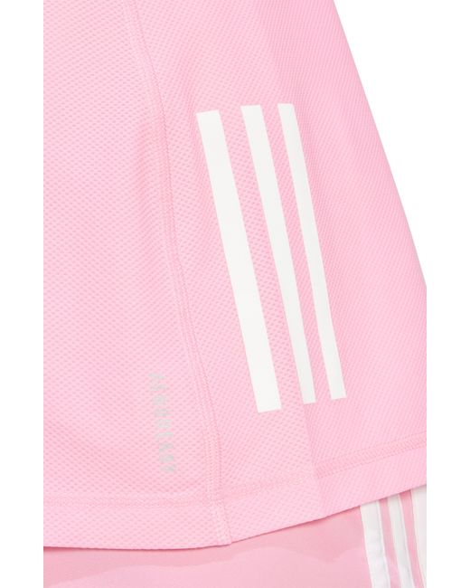 Adidas Pink Own The Run Tank Top