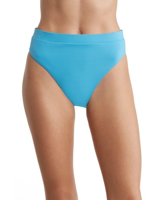 Nike Blue High Waist Bikini Bottoms
