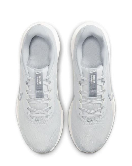 Nike White Downshifter 13 Running Shoe for men