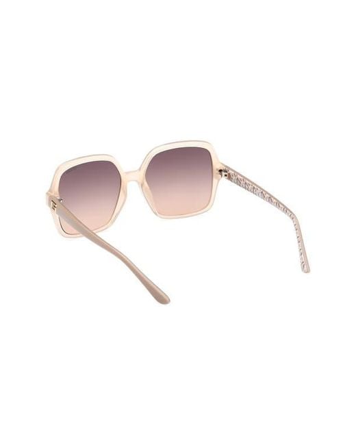 Guess Pink Square Sunglasses for men