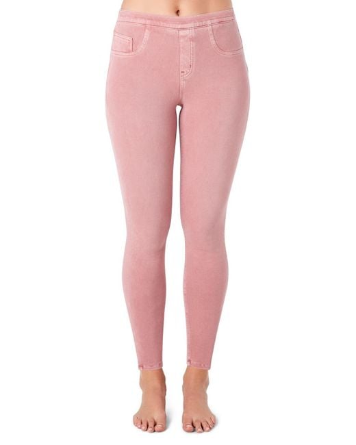 Spanx Jean-ish Leggings in Pink