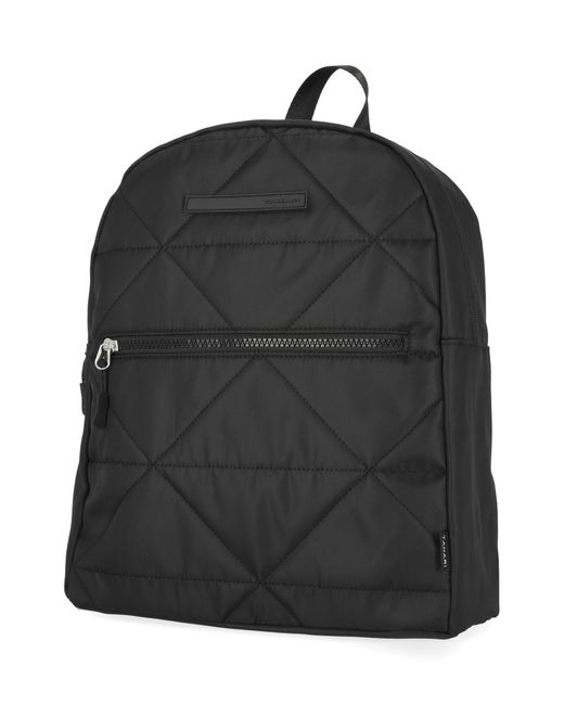Tahari Black Brett Nylon Diamond Quilt Backpack