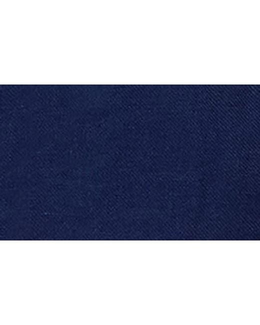 Bugatchi Blue Trent Drawstring Linen Shorts for men