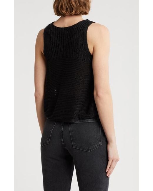 Love By Design Black Bay Open Knit Tank