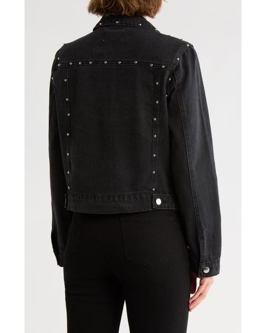 Vigoss Black Studded Denim Jacket