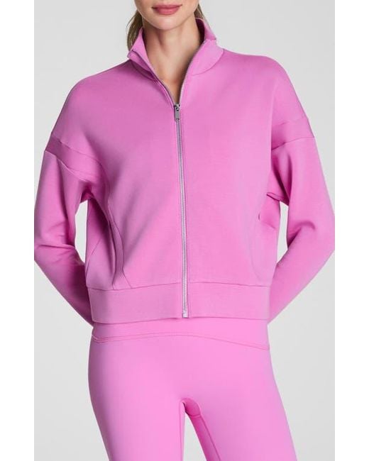 Spanx Pink Airessentials Track Jacket