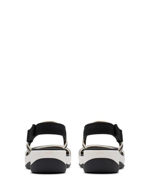 Clarks White Arla Stroll Sandal